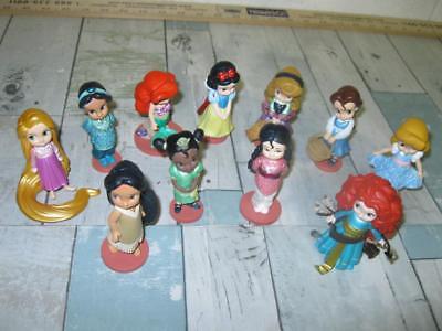 AWESOME! Set of 11 Disney PRINCESS Toy Figures PVC Cake Toppers LOT Collection