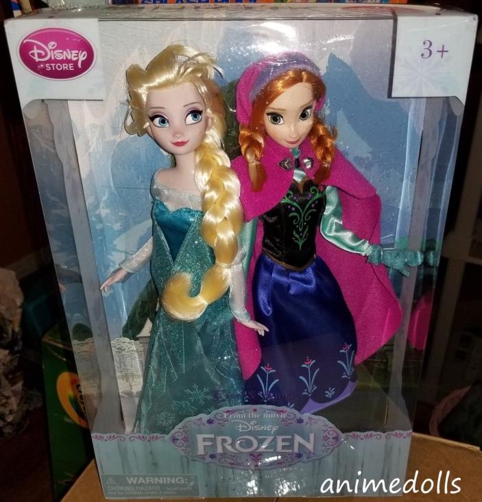 Disney Frozen 12 Inch Doll 2 Pack Anna & Elsa 2013 MIB NRFB