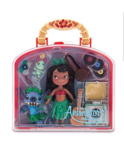 NEW Disney Parks Animators Collection Lilo & Stitch Mini Doll Play Set 5 Inch