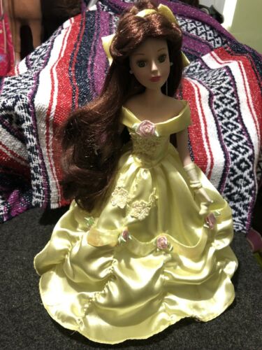 Brass Key Disney Princess Belle Porcelain Keepsake Doll NRFB