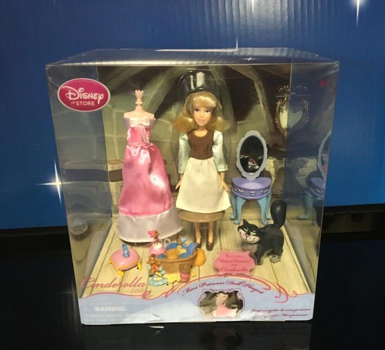 Disney Store CINDERELLA Mini Princess Doll Playset 5½