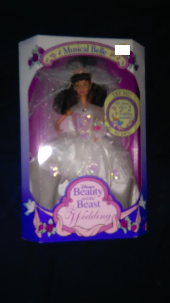 New / Vintage 1993 Disney's Beauty and the Beast the Wedding Musical Belle doll