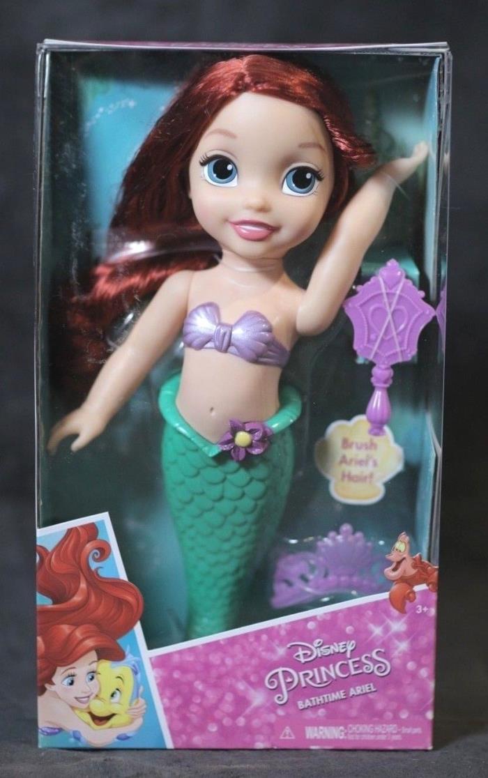 NEW Disney Princess Bathtime ARIEL The Little Mermaid Doll Sebastian Flounder