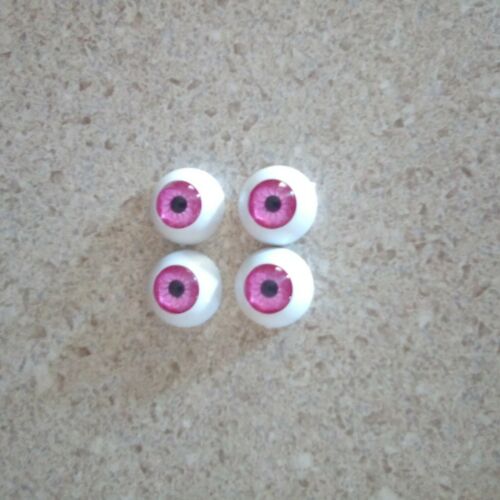 20mm Bjd Eyes Acrylic Pink Black Pupil