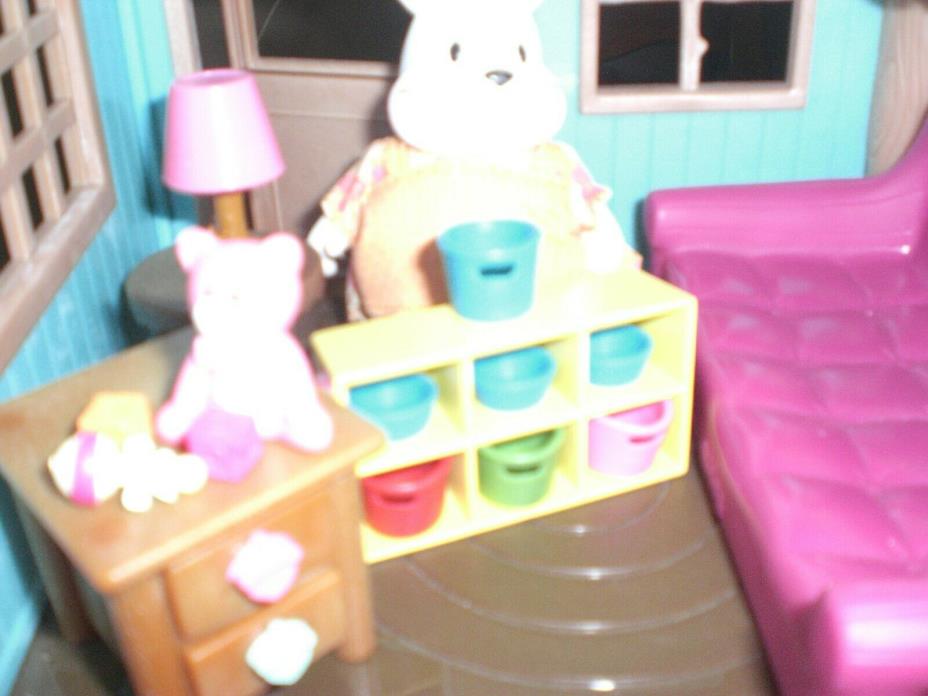Li`l Woodzeez > Toy Minature Nursery Boy and Girl Lot > Excellent Condition