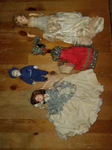Lot of 4 Vintage Dolls As-is JT