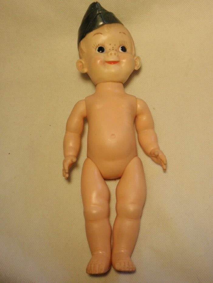 Vintage 1950s Mickey Effanbee Military Army Boy Rubber Doll *As-Is*