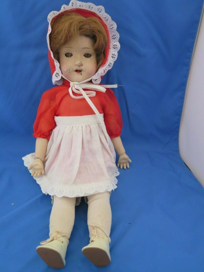 Rare trego composer balljointed  Doll- 18 -19” Composition,Jointed