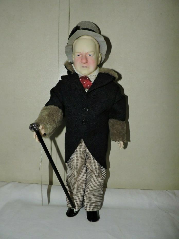 Vintage 1979 W. C. Fields Doll Effanbee Doll Centennial Doll w/ Cane and Hat