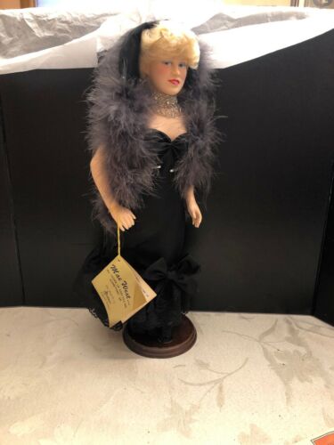Mae West Effanbee 1982 doll with tags - Black Dress - Come Up And See Me