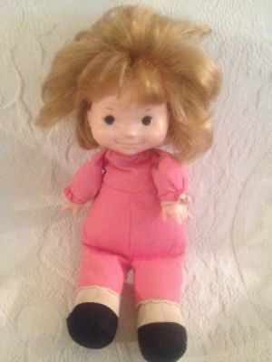 Fisher Price Natalie LapSitter Doll VTG 1970 # 202 Pink Plush