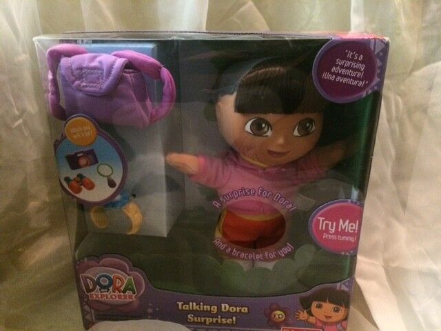 Fisher Price_Talking Dora Surprise Doll_Mattel Viacom Nick Jr_The Explorer_New