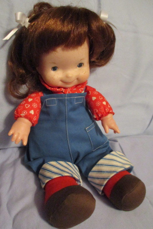 1970'S Vintage Fisher Price Lapsitter ~Audrey~ Red Headed Doll with Freckles