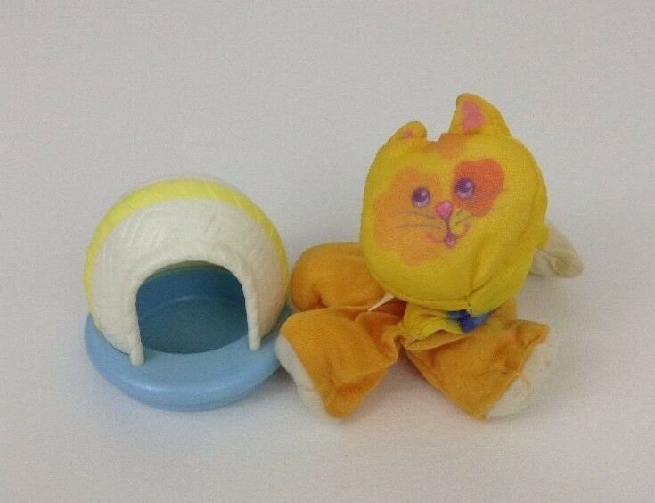 Vintage 1987 Fisher Price Smooshees #7250 Critter Cuddlers Itty Bitty Kitty