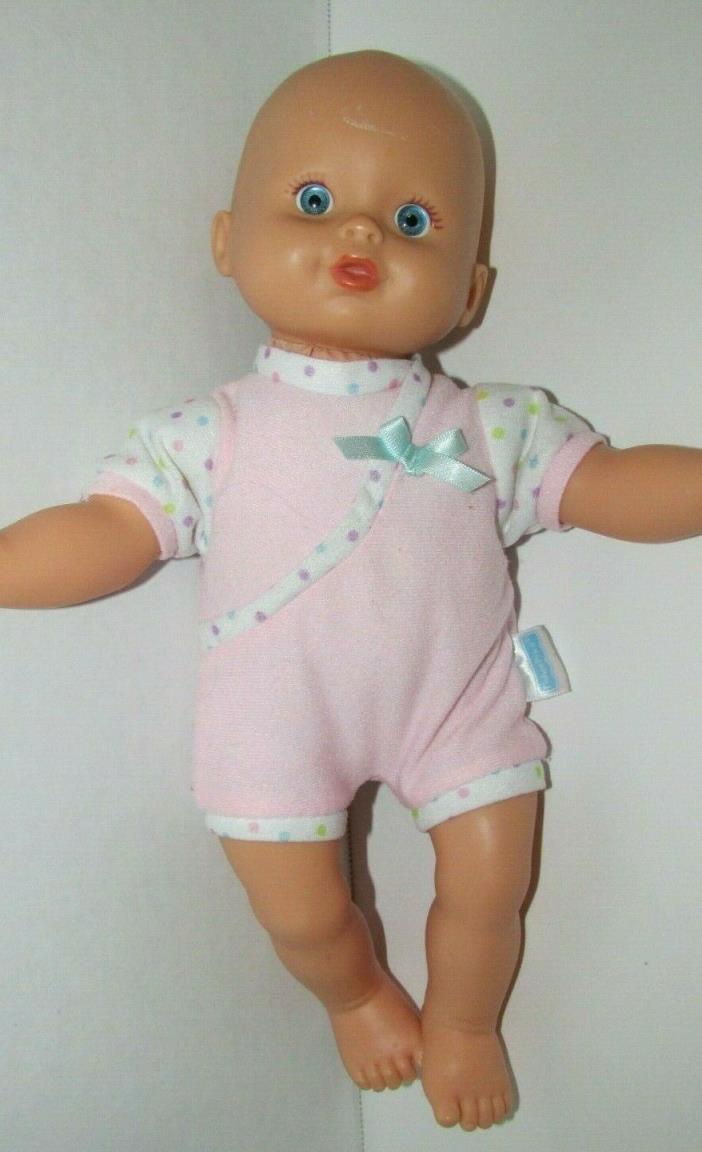 Fisher Price Baby So New Doll Little Mommy pink dots blue eyes USED