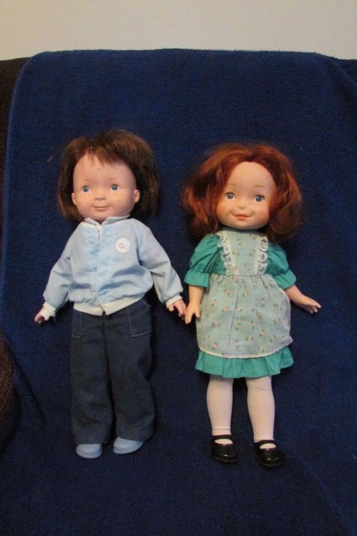 Two Vintage My Friend Fisher-Price Dolls - Mikey and Becky