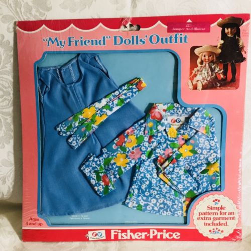 Vintage Fisher Price My Friend Doll Outfit #223 Jumper and Blouse 1979 1980