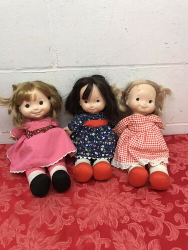 Fisher-Price Lap Sitter Dolls Vintage Set Of 3 Dolls