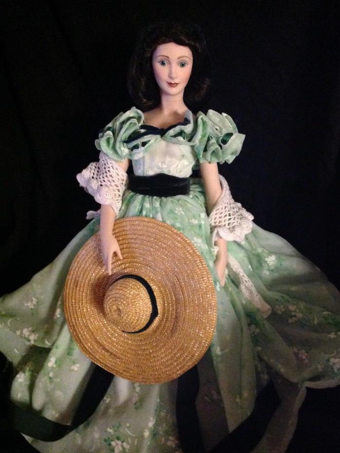 Scarlett O’Hara Franklin Mint Heirloom Porcelain Doll - Twelve Oaks BBQ