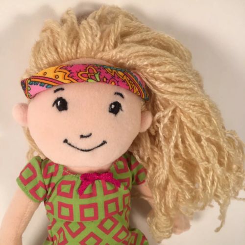 Manhattan Toys Groovy Girls Sesilia Plush Stuffed Doll 12” Dress Headband A5
