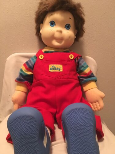 Vintage 1985 Playskool Hasbro My Buddy Doll Original Outfit Brown Hair Blue Eyes