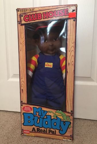 Vintage Playskool 1985 My Buddy Clubhouse Doll African American in Original Box