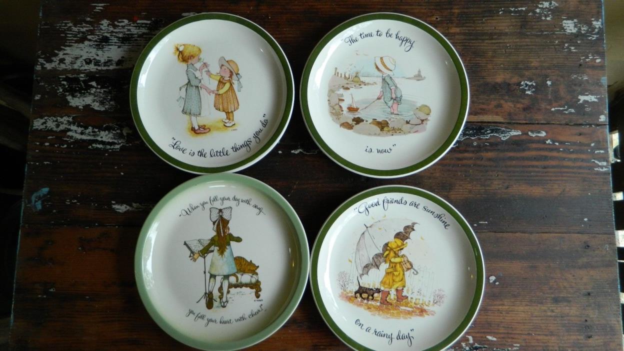 LOT OF FOUR VINTAGE HOLLY HOBBIE COLLECTOR'S EDITION PLATES