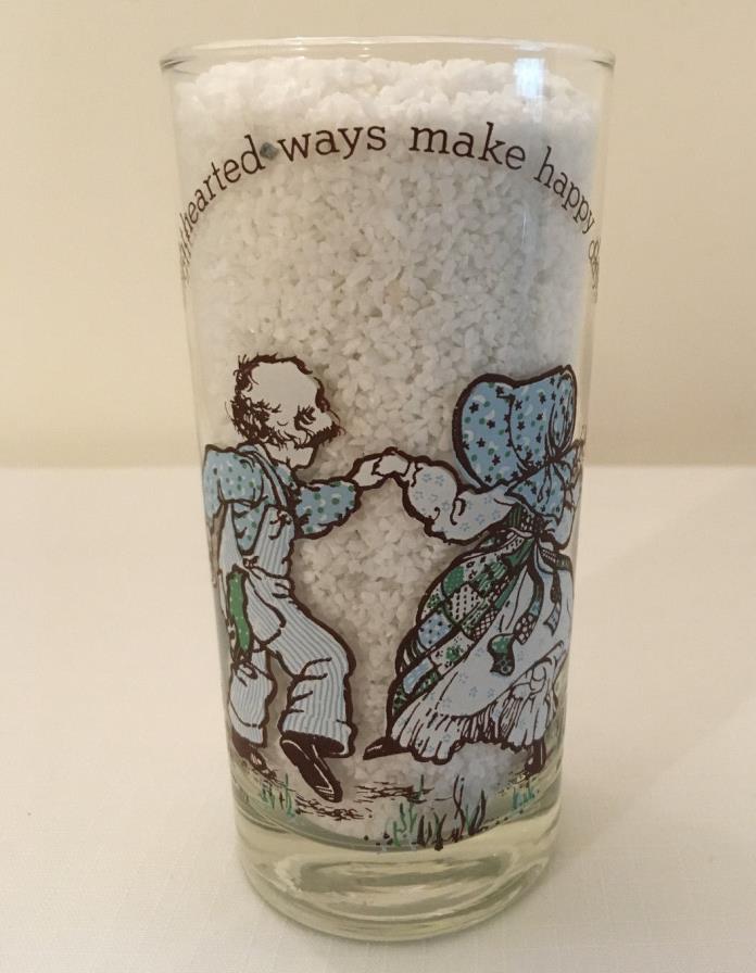 Holly Hobby Drinking Glass Lighthearted Ways Make Happy Days, Vintage 1978
