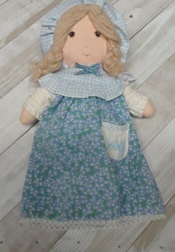 Vintage HOLLY HOBBY Cloth Doll KNICKERBOCKER Bedtime Toy Retro 1980