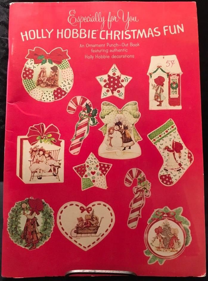HOLLY HOBBIE CHRISTMAS FUN - ORNAMENT PUNCH-OUT BOOK - UNUSED!