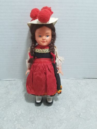 Vintage European Wind Up Dancing Shaking Doll 1967 5 inch