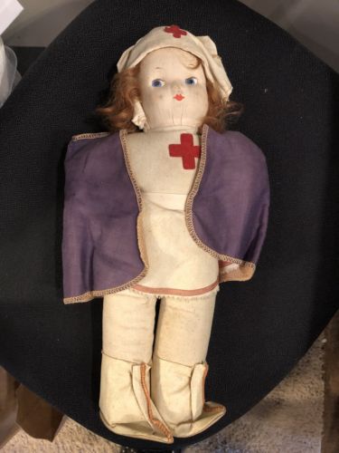 VINTAGE RED CROSS DOLL