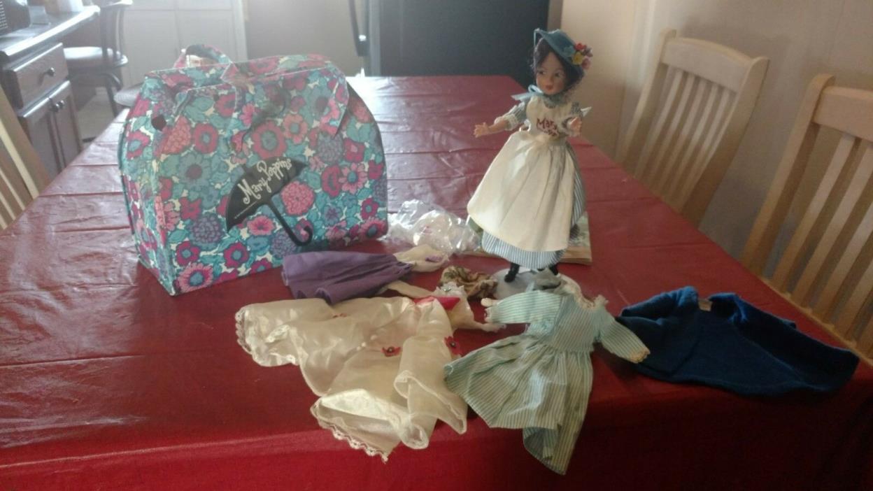 Mary Poppins Doll 1960's Horsman 11 inch - 12 inch Very Good Cond, Orig Hair