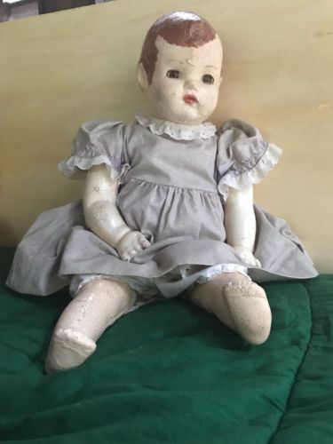 Rare Large 22 Inch Stamped Horsman Dolls Antique Porcelain Doll Circa 1920