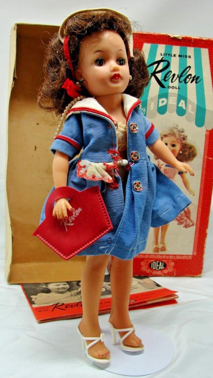 1950s VINTAGE IDEAL LITTLE MISS REVLON IN SAILOR DRESS NEAR MINT