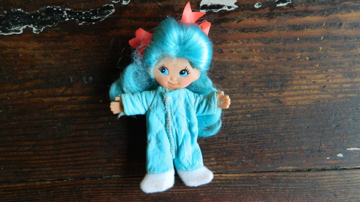 VINTAGE IDEAL FLATSY DOLLS 1960'S AQUA HAIR
