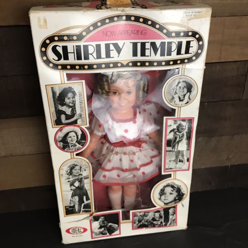 1973 Ideal Now Appearing Shirley Temple Doll #1125 White Red Polka Dot Dress 16