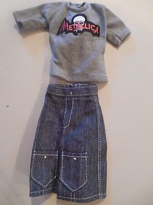 Metallica Fan- 2 pc fashion outfit for Fashion Royalty male/homme dolls NEW!