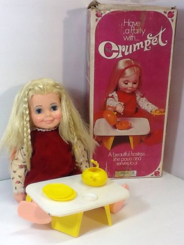 1971 Kenner CRUMPET Doll, In Box with Some Accessories, AS IS