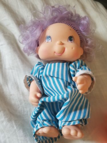 Vintage 1986 Hallmark Hugga Bunch Doll Purple Hair