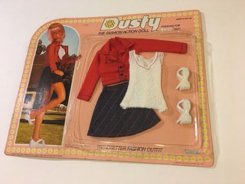 RARE VINTAGE TOY 1975 KENNER DUSTY ACTION DOLL Trendsetter Fashion OUTFIT NRFP