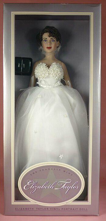 Elizabeth Taylor Franklin Mint doll, Place in the Sun doll, display doll.