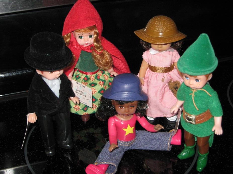 Lot of Six Madame Alexander Dolls Collection Exclusively from McDonald's 2002