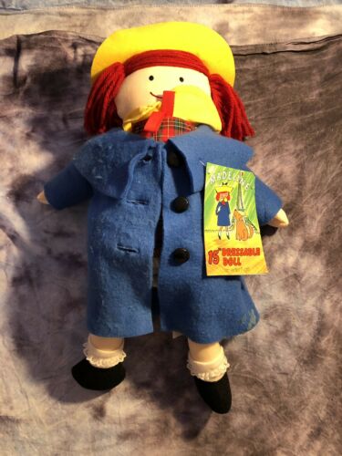 1994 Madeline Dressable Plush Doll by Eden 15 Inches - Complete Original Outfit