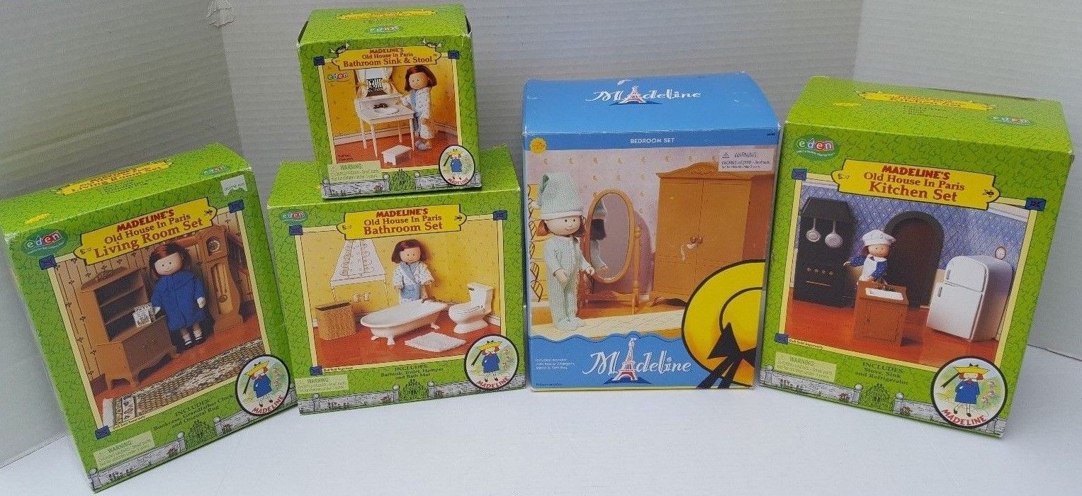 Madeline Dollhouse Doll House Furniture Living room Kitchen Bedroom Bathroom NEW
