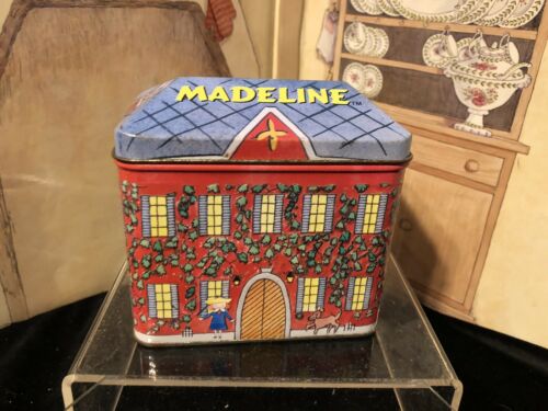 VINTAGE MADELINE HOUSE MUSIC BOX / TIN By Schylling