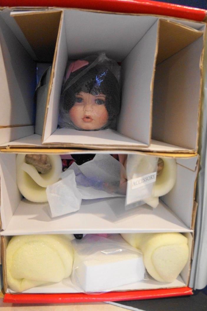 Marie Osmond Baby Lisa Midnight Rose Rare Doll 15 IN Porcelain NRFB LE 264/500