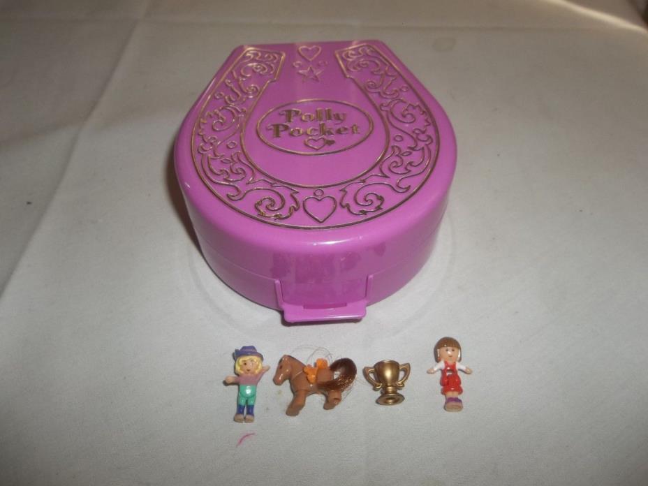 Vintage Bluebird Polly Pocket 1994 Pony Ridin' Show Riding Horse Complete