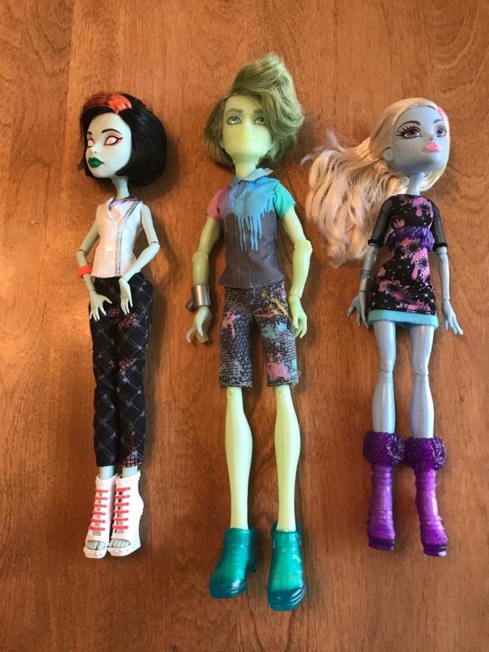 Monster High Lot Of 3 Dolls Mix Lot 16