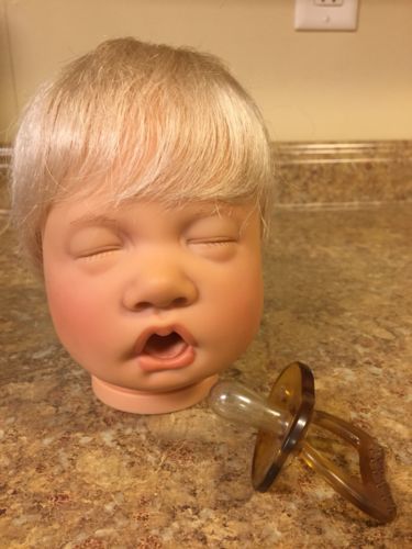 Lee Middleton Baby Doll Head Only~ Great Replacement Head For Any Doll 19-20”
